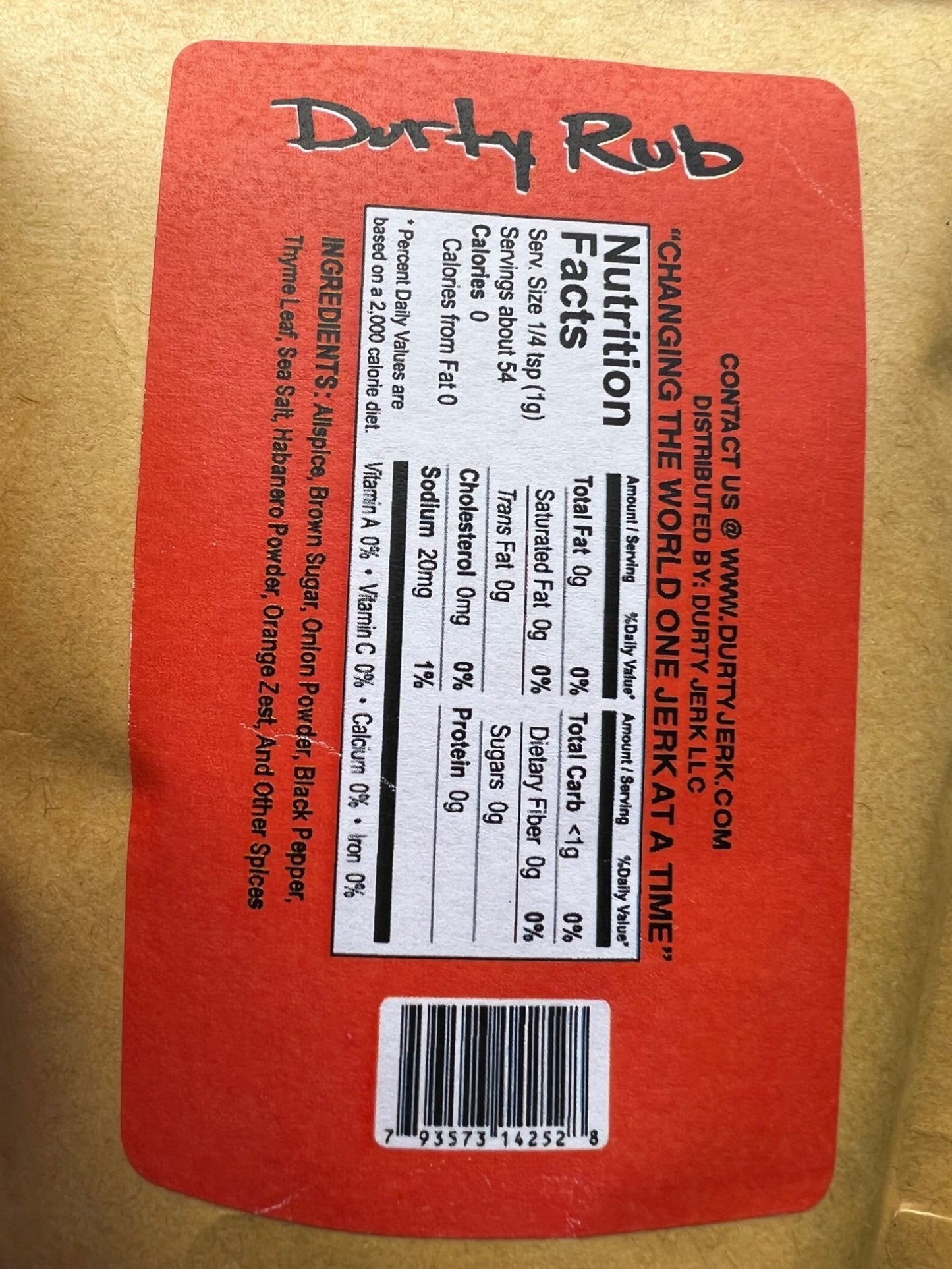 Half Pound Durty Rub